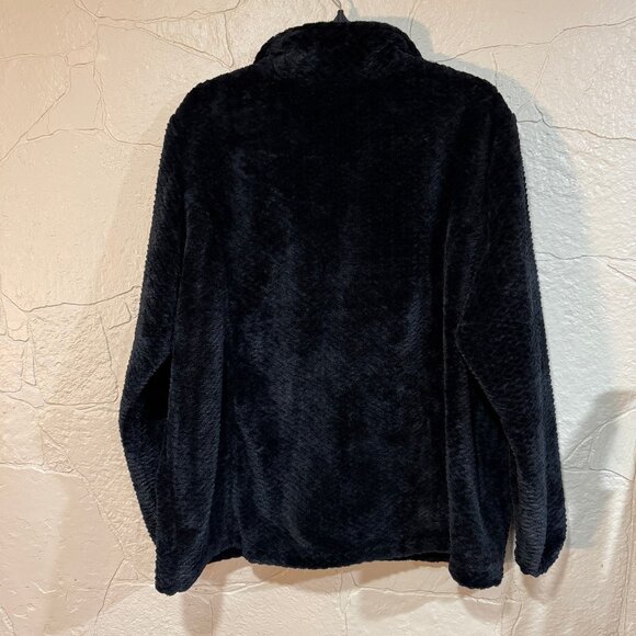 Free2B - Fuzzy Full Zip Up - Black - Women's XXL - Picture 2 of 3